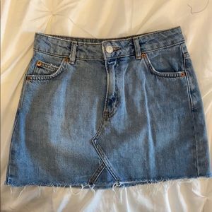 Topshop jean skirt
